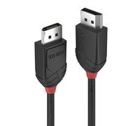 Lindy 1.5m DisplayPort 1.2 Cable Black Line 1.5 m DisplayPort DisplayPort Male Male 4096 x 2160 pixels