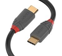 Lindy 1.5m USB 3.2 Type C to C Cable, 20Gbps, 5A, PD, Anthra Line