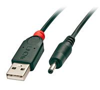 LINDY 1.5m USB to 1.35mm Inner / 3.5mm Outer DC Cable