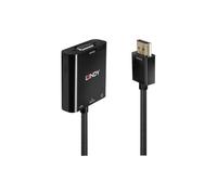 Lindy 10 Cm Digital A/V Cable/USB/VGA/Mini-Phone A/V Cable Black