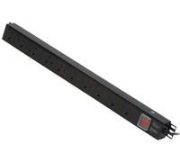 10 Way UK Mains Sockets, Vertical PDU with UK Mains Plug