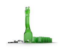 Lindy 10 x RJ-45 Port Blockers with Key, Green