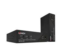 Lindy 100m Cat.6 Dual Head HDMI, USB and RS-232 Extender