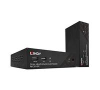 LINDY 100m Cat.6 Dual Head HDMI, USB & RS-232 KVM Extender