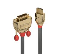 Lindy 10m HDMI to DVI-D Cable. Gold Line