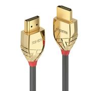 Lindy 10m Standard HDMI Cable Gold Line 10 m HDMI Type A (Standard) HDMI Type A (Standard) 4096 x 2160 pixels Gold Grey
