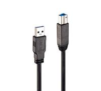 Lindy 10m USB 3.0 Active Cable. Cable length: 10 m. Connector 1: USB A Connector 2: USB B USB version: USB 3.2 Gen 1 (3.1 Gen 1) Maximum data transfer rate: 5 Gbit/s Product colour: Black