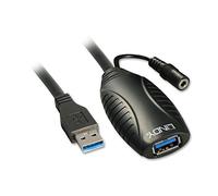 LINDY 10m USB 3.0 Active Extension Cable, Black