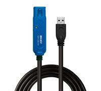 Lindy 10m USB 3.0 Active Extension Cable Pro, Long Distance Repeater, Extends US