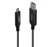 Lindy 10m USB 3.2 Gen 1 Type A to C Fibre Optic Hybrid Cable