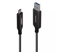 Lindy 10m USB 3.2 Gen 1 Type A to C Fibre Optic Hybrid Cable