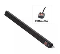 Lindy 12 Way UK Mains Sockets Vertical PDU with UK Mains Plug