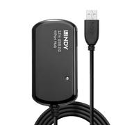 LINDY 12m USB 2.0 Active Extension Pro 4 Port Hub