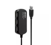 Lindy 12m USB 2.0 Active Extension Pro Hub, 480 Mbit/s, Black, 12 m, Win ME, ...