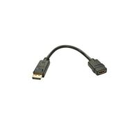 Lindy 15 Cm Displayport/HDMI A/V Cable Displayport Male To HDMI Female Black