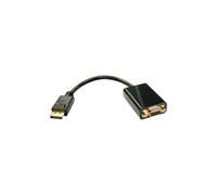 Lindy 15 Cm Video Cable Displayport Male To HD-15 VGA Black