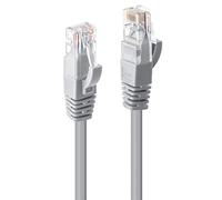 LINDY 15m Cat.6 U/UTP Ethernet Cable, Grey