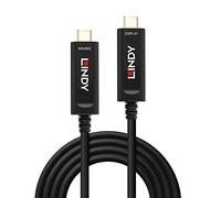 LINDY 15m Fibre Optic Hybrid USB Type C Cable, Audio/Video Only