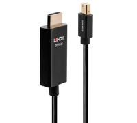 Lindy 1m Active Mini DisplayPort to HDMI Cable with HDR