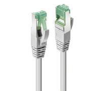 LINDY 1m Cat 6A S/FTP Ethernet Cable - Eco-Friendly GRS Certified TPE, High-Speed Shielded LAN Cable, Durable & Recyclable, Grey
