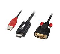 1m HDMI A to VGA Adapter Cable, Black