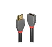 Lindy 1m High Speed HDMI Extension Cable Anthra Line 1 m HDMI Type A (Standard) HDMI Type A (Standard) 3D 18 Gbit/s Black