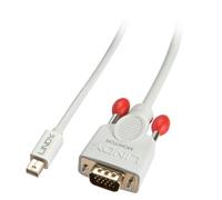 Lindy 1m Mini DisplayPort to VGA Cable, White