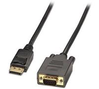 LINDY 1m Standard DisplayPort to VGA MAle Cable - Black