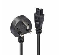 Lindy 30460 1m UK 3 Pin to C5 Mains Cable, lead free