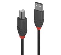 Lindy 1m USB 2.0 Type A to B Cable, Anthra Line