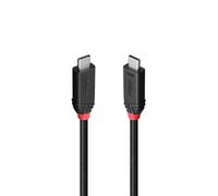 Lindy 1m USB4 240W Type C Cable. Black Line