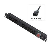 Lindy 1U 10 WAY IEC PDU IEC TO 10 IEC
