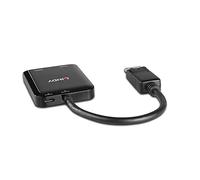Lindy 38430 interface hub DisplayPort 21600 Mbit/s Black