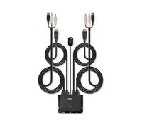 Lindy 2 Port DisplayPort 1.2, USB 2.0 & Audio Cable KVM Switch