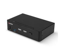 Lindy 2 Port DisplayPort 1.4. USB 3.0 and Audio KVM Switch