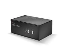 Lindy 2 Port Dual Head Single Link DVI-I KVM Switch Pro with TTU
