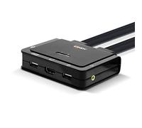 Lindy 2 Port HDMI 2.0, USB 2.0 & Audio Cable KVM Switch