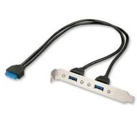 LINDY 2 Port USB 3.0 PC Back Plate