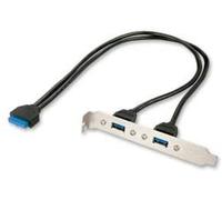 LINDY 2 Port USB 3.0 PC Back Plate