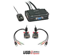 Lindy 2 Port VGA. USB 2.0 & Audio Cable KVM Switch