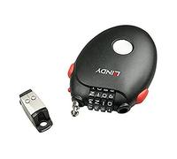 LINDY 20913 Combination Lock Travel Security Cable - Black