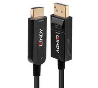 LINDY 20m Fibre Optic Hybrid DisplayPort 1.2 to HDMI 18G Cable