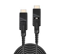 Lindy 20m Fibre Optic Hybrid Micro-HDMI 18G Cable with Detachable HDMI and DVI Connectors