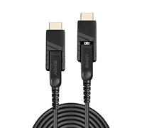 Lindy 20m Fibre Optic Hybrid Micro-HDMI 18G Cable with Detachable HDMI and DVI Connectors