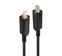 Lindy 20m Fibre Optic Hybrid Mini DisplayPort 1.4 Cable with Detachabl