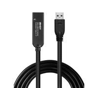 LINDY 20m USB 3.0 Type A to C, Active Extension Cable, Long Distance USB Connection, PCs, Macs, Laptops, MacBook, Tablet, Smartphone, PS5, VR Headset, Printer, Webcam, Ext Drive etc.