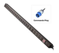 Lindy 22 Way IEC Sockets. Vertical PDU with Commando Plug