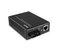 Lindy 25119 network media converter 850 nm Multi-mode Black
