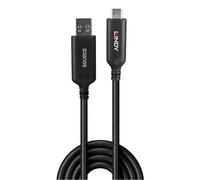 Lindy 25m USB 3.2 Gen 1 Type A to C Fibre Optic Hybrid Cable