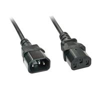 Lindy 2m C14 to C13 Extension Cable. Cable length: 2 m Connector 1: C14 coupler Connector 2: C13 coupler Cable type: H05VV-F3G